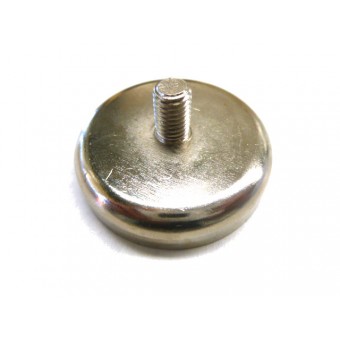 Neodymium Shallow Pot 48mm x 11.5mm Threaded Post 